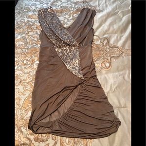 Dress size Small with gold sequin for party